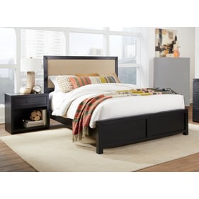 Progressive Furniture Warrior Black 4pc Bedroom Set with Queen Bed