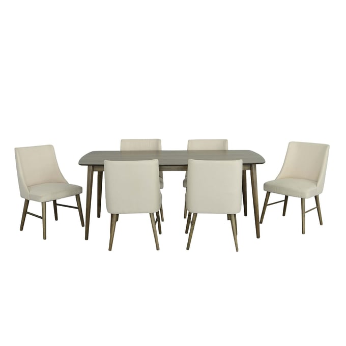 Progressive Furniture Noda Brown 7pc Dining Room Set PRG-D600-DR-S2