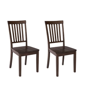 2 Progressive Furniture Simplicity Brown Dining Chairs