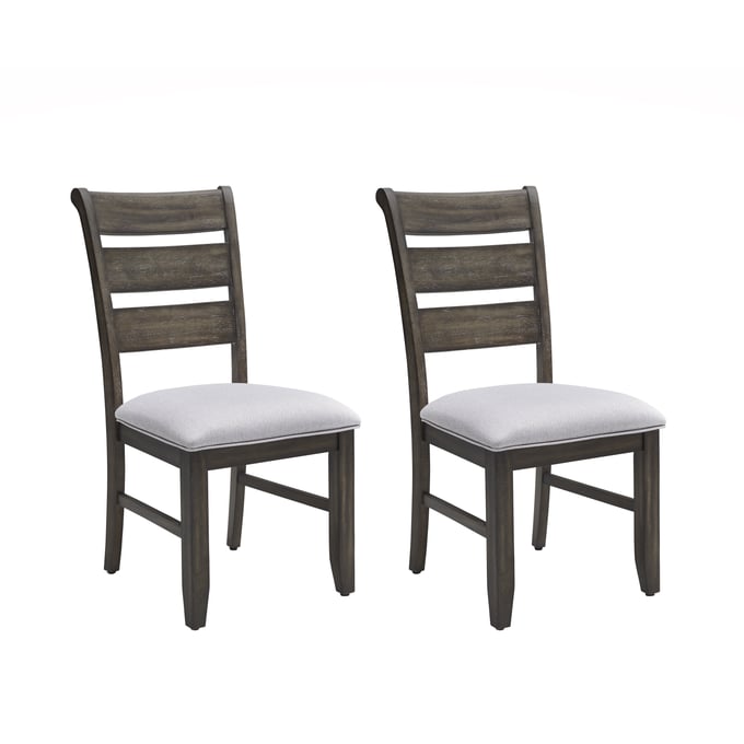 2 Progressive Furniture Houston Brown Upholstered Dining Chairs PRG-D630-61