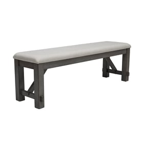 Progressive Furniture Ann Arbor Brown White Upholstered Dining Bench