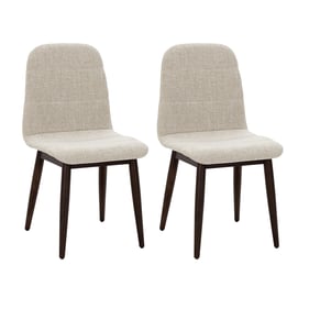 2 Progressive Furniture Briarwood Brown Beige Dining Chairs