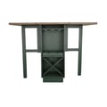 Gate-Leg Counter Table-Evergreen