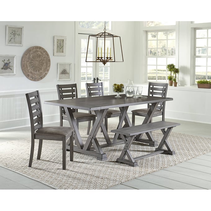 Progressive Furniture Fiji Gray 6pc Dining Room Set PRG-D841-13-DR-S2