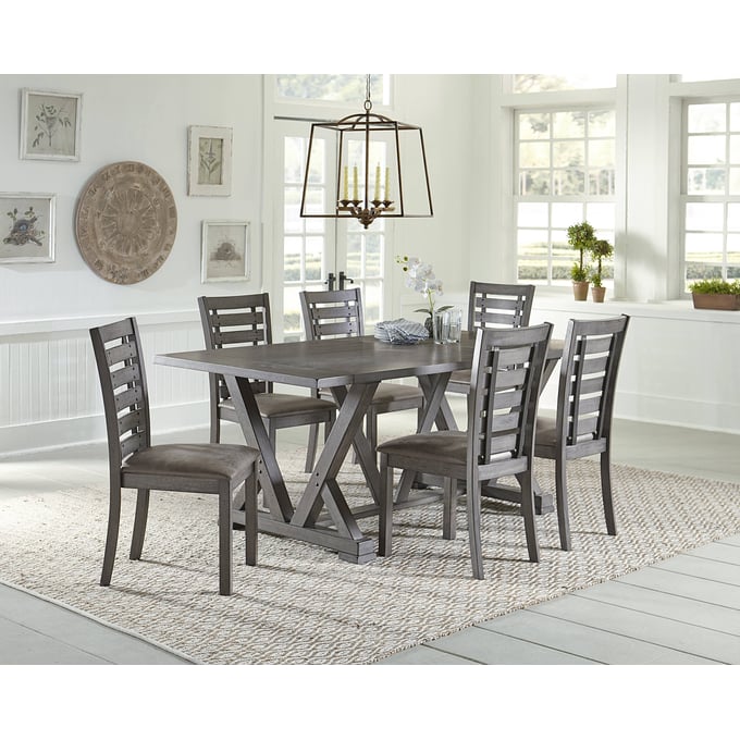 Progressive Furniture Fiji Gray 7pc Dining Room Set PRG-D841-13-DR-S3