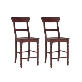 2 Progressive Furniture Savannah Court Red Counter Chairs