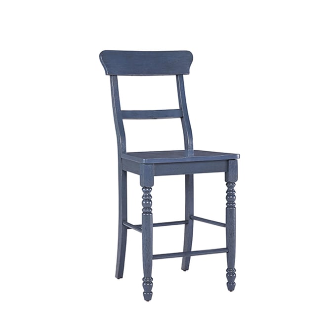 2 Progressive Furniture Savannah Court Navy Counter Chairs PRG-D845-62F