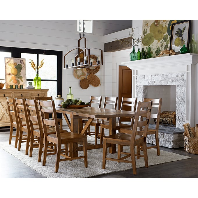 Progressive Furniture Wilder Brown 11pc Dining Room Set PRG-D857-10-61-DR-S2