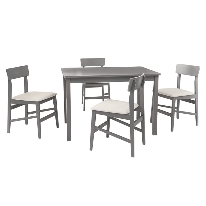 Progressive Furniture Nori Gray 5pc Dining Set PRG-D859-10G