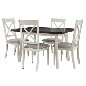 Progressive Furniture Salt Pepper Off White 5pc Dining Set