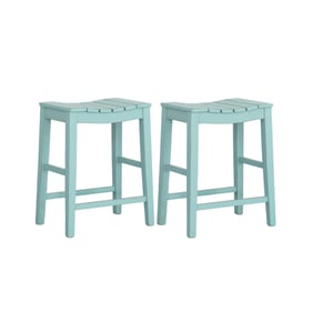 2 Progressive Furniture Holiday Blue Counter Stools