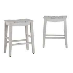 2 Progressive Furniture Holiday White Counter Stools