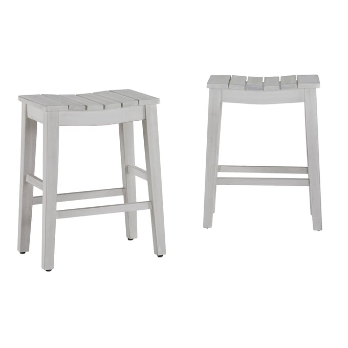 2 Progressive Furniture Holiday White Counter Stools PRG-D873-64W