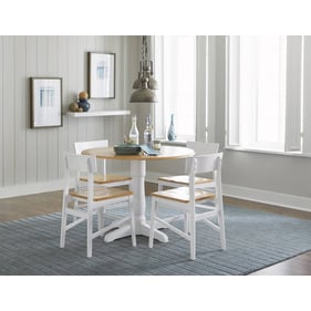 Progressive Furniture Christy Light Oak White 5pc Dining Room Set