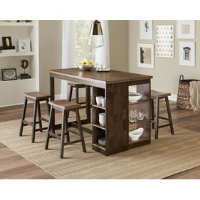 Progressive Furniture Kenny Brown 5pc Counter Height Set