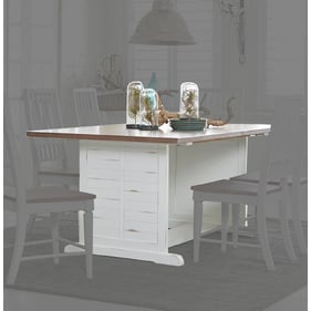 Progressive Furniture Shutters White Dining Table