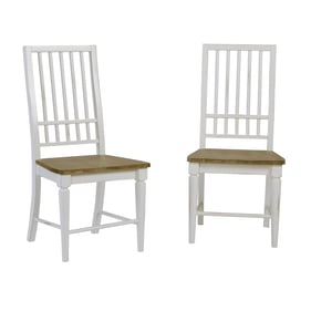 2 Progressive Furniture Shutters White Dining Chairs