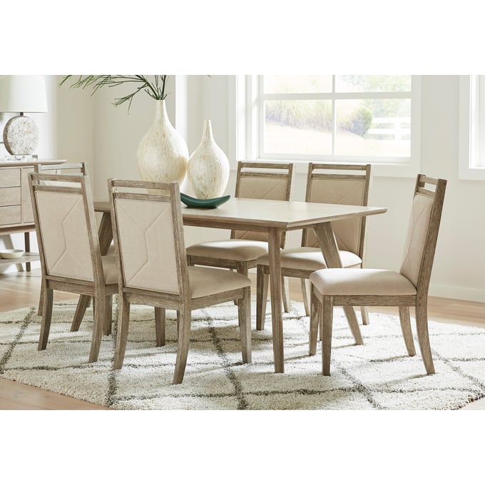 Progressive Furniture Beck Tan 7pc Dining Room Set PRG-D887-DR-S1