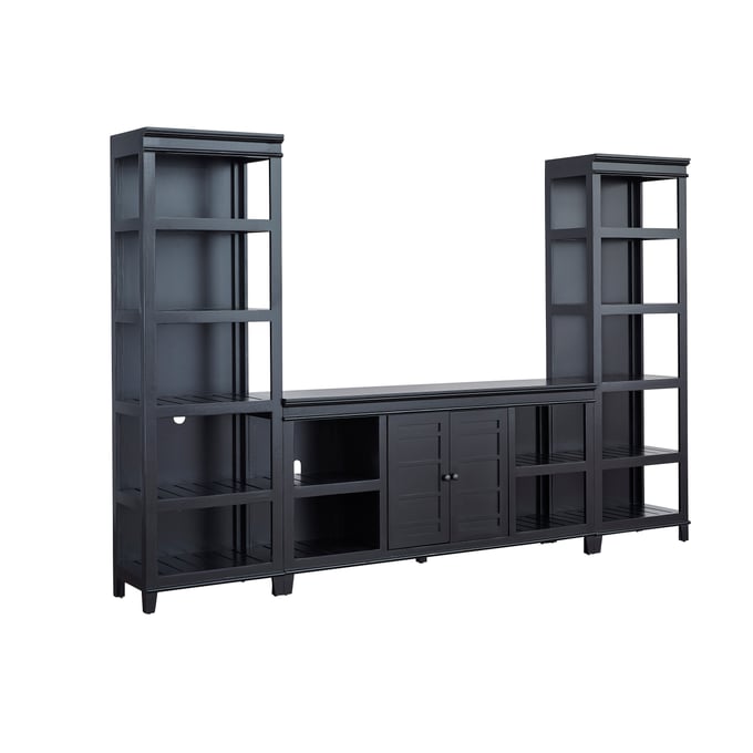 Progressive Furniture Reagan Black 66 Inch Entertainment Center PRG-E733-20-20-66