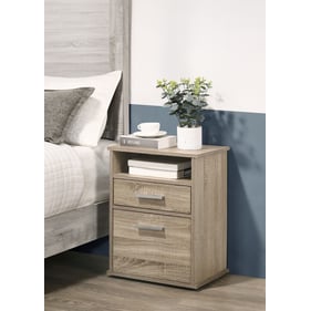 Progressive Furniture Cessna Tan 2 Drawers Nightstand