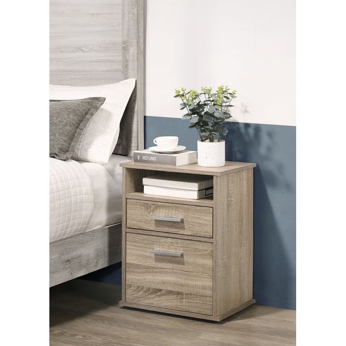 Progressive Furniture Cessna Tan 2 Drawers Nightstand PRG-I200-44