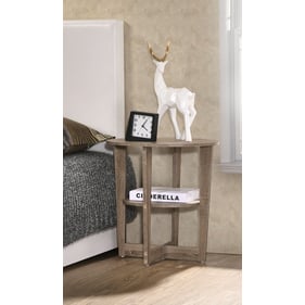 Progressive Furniture Cessna Tan Oval Bedside Table