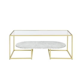 Progressive Furniture Nola Gold Cocktail Table