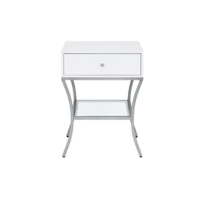 Progressive Furniture Crosby White Gray End Table