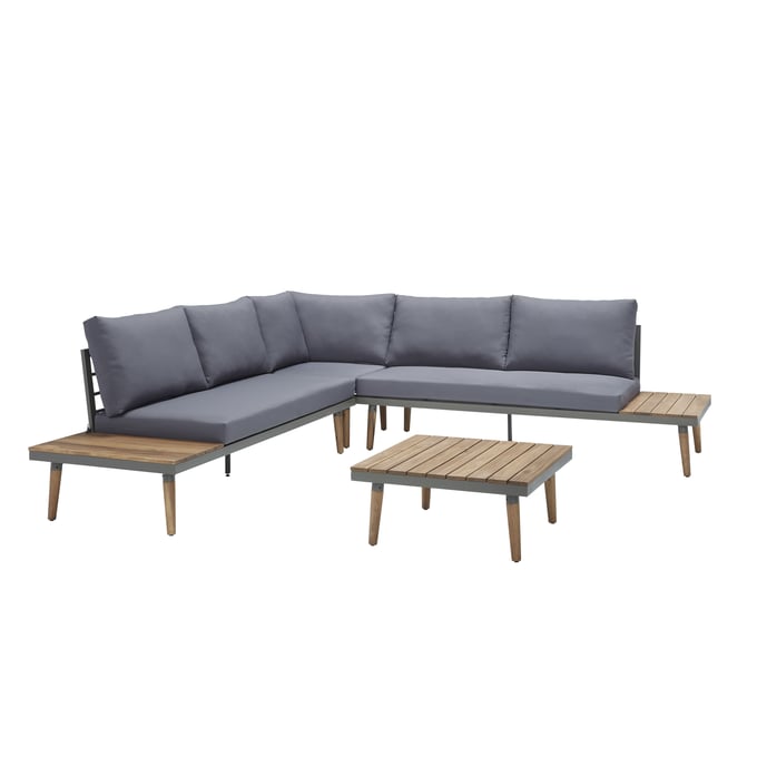 Progressive Furniture Dockside Brown Blue Outdoor Sectional PRG-I724-LBRB-CRTB