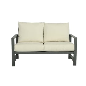 Progressive Furniture Edgewater Gray Beige Outdoor Loveseat