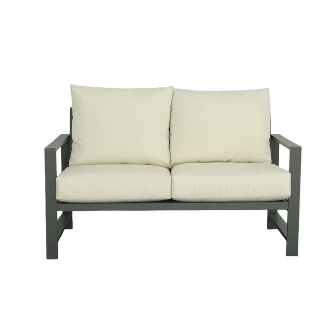 Progressive Furniture Edgewater Gray Beige Outdoor Loveseat PRG-I732-LS-CU