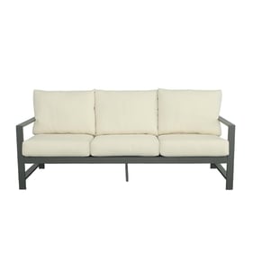 Progressive Furniture Edgewater Gray Beige Outdoor Sofa