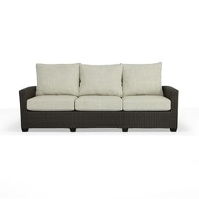 Progressive Furniture Tahiti Brown Gray Beige Wicker Sofa