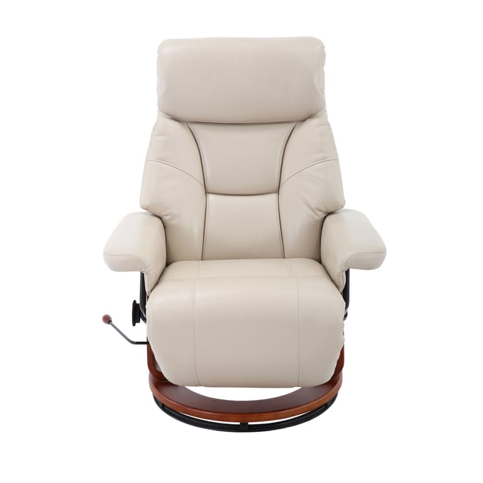 Mac Motion Relax R Cobblestone Leather Bishop Recliner MAC-M195-821011