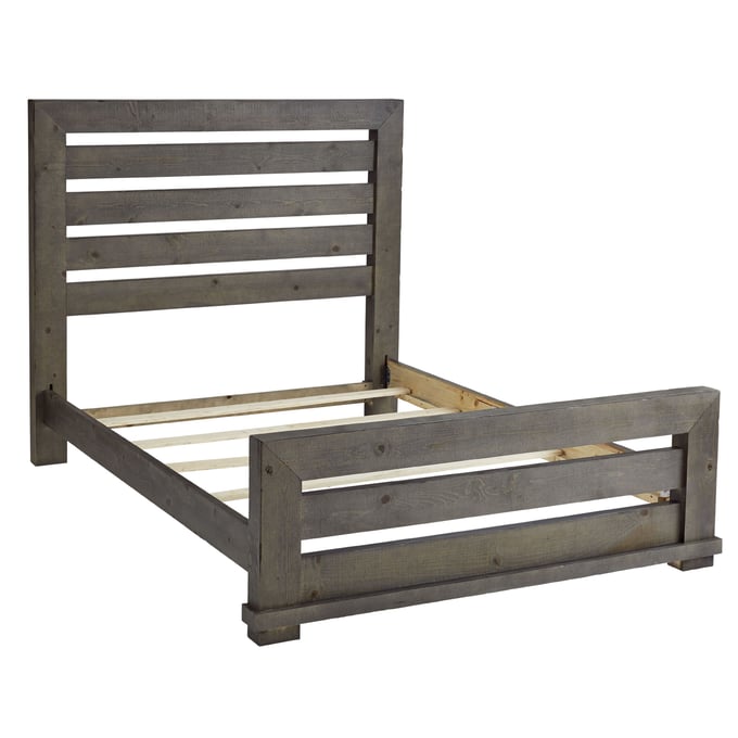 Progressive Furniture Willow Gray Queen Slat Bed PRG-P600-60-61-78