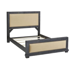 Progressive Furniture Willow Black Queen Upholstered Bed