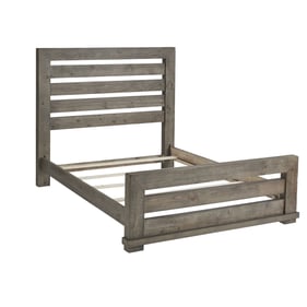 Progressive Furniture Willow Weathered Gray Queen Slat Bed