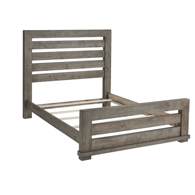 Progressive Furniture Willow Weathered Gray Queen Slat Bed PRG-P635-60-61-78