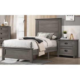 Progressive Furniture Madden Gray Full Bed 4pc Bedroom Set