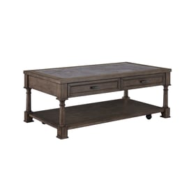 Progressive Furniture Riverdale Brown Gray Cocktail Table