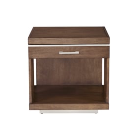 Progressive Furniture Downtown Brown End Table