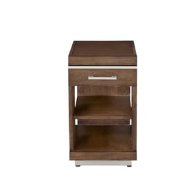 Progressive Furniture Downtown Brown Chairside Table