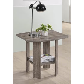 Progressive Furniture Chip Gray End Table