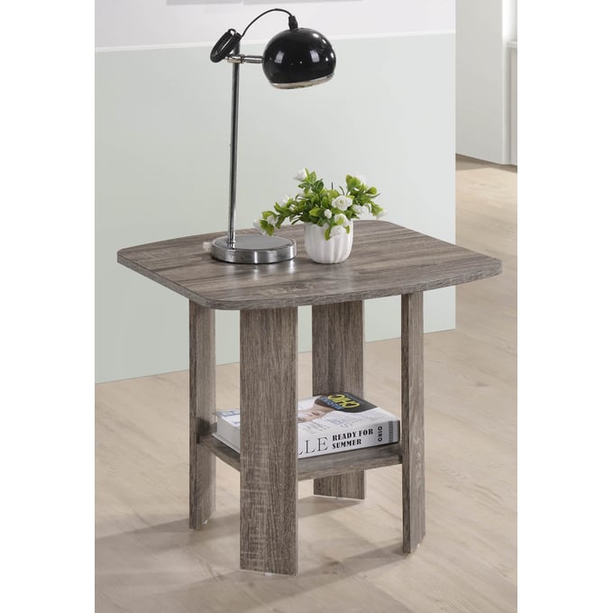 Progressive Furniture Chip Gray End Table PRG-T178-04