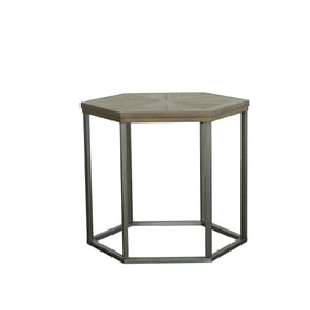 Progressive Furniture Adison Cove Tan Hexagon End Table