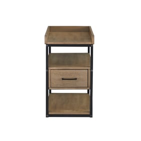 Progressive Furniture Brown 2 Shelfs Chairside Table