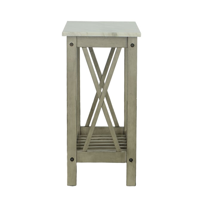 Progressive Furniture Chairsides III Gray Chairside Table PRG-T400-68G