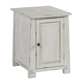 Progressive Furniture Mercantile White Chairside Cabinet