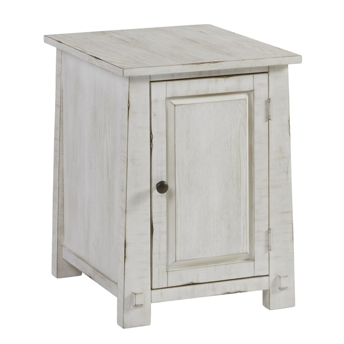 Progressive Furniture Mercantile White Chairside Cabinet PRG-T435-29