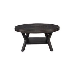 Progressive Furniture Market Street West Black Brown Cocktail Table